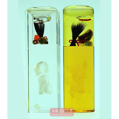肚臍章生肖3D內雕浮動式水晶 